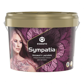 Глубокоматовая краска для потолков Sympatia