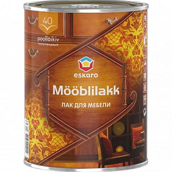 Полуглянцевый лак для мебели Mooblilakk 40